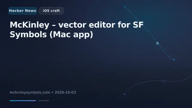 McKinley – vector editor for SF Symbols (Mac app)