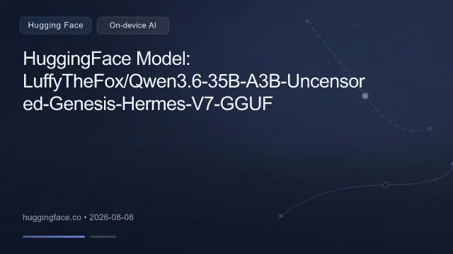 HuggingFace Model: LuffyTheFox/Qwen3.6-35B-A3B-Uncensored-Genesis-Hermes-V7-GGUF