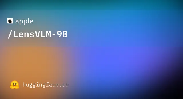 LensVLM 9B — apple