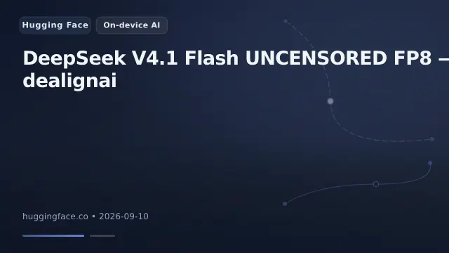 DeepSeek V4.1 Flash UNCENSORED FP8 — dealignai