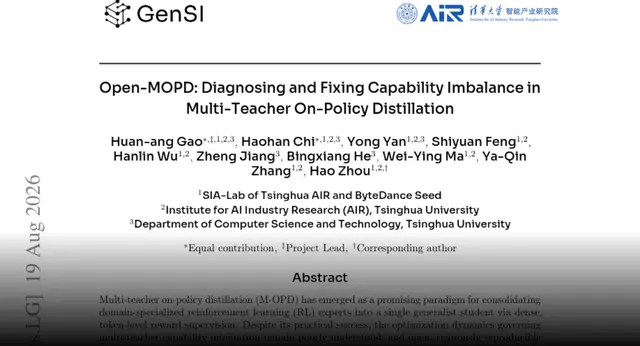 HF Paper: Open-MOPD: Diagnosing and Fixing Capability Imbalance in Multi-Teacher On-Policy Distillation