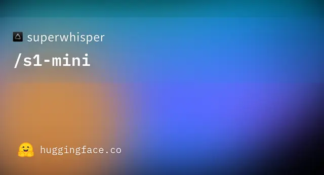 s1 mini — superwhisper